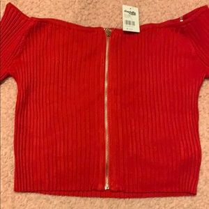 Off the shoulder sweater!